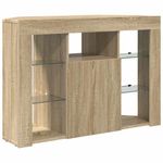 Casa si Gradina - Mobilier - Comode si corpuri - Comode - Sifonier LED pentru TV coltar Stejar Sonoma 102 x 40 x 68 cm - Infinity.ro
