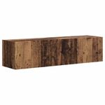 Casa si Gradina - Mobilier - Comode si corpuri - Comode - Dulap TV de perete Pe perete 2 pcs Lemn Vechi 60 x 31 x 29.5 cm - Infinity.ro