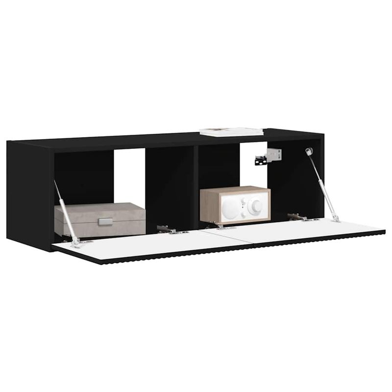 Casa si Gradina - Mobilier - Comode si corpuri - Comode - Dulap TV de perete Negru 60 x 31 x 29.5 cm Lemn compozit - Infinity.ro