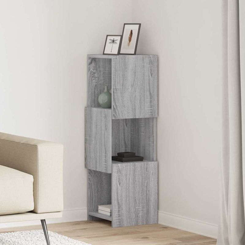Casa si Gradina - Mobilier - Dulapuri si sifoniere - Dulapuri - Dulap de colt Alb 30,5x30x95cm Lemn compozit - Infinity.ro