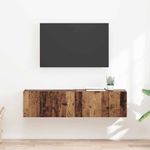 Casa si Gradina - Mobilier - Comode si corpuri - Comode - Dulap TV de perete Pe perete 2 pcs Lemn Vechi 60 x 31 x 29.5 cm - Infinity.ro