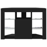 Casa si Gradina - Mobilier - Comode si corpuri - Comode - Sifonier LED pentru TV coltar Pe perete Negru 101 x 40 x 68 cm - Infinity.ro