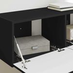 Casa si Gradina - Mobilier - Comode si corpuri - Comode - Dulap TV de perete Negru 60 x 31 x 29.5 cm Lemn compozit - Infinity.ro
