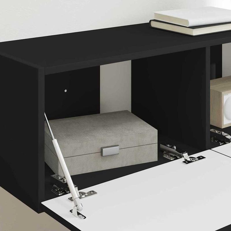 Casa si Gradina - Mobilier - Comode si corpuri - Comode - Dulap TV de perete Negru 60 x 31 x 29.5 cm Lemn compozit - Infinity.ro