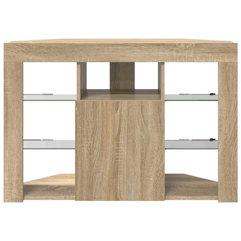 Casa si Gradina - Mobilier - Comode si corpuri - Comode - Sifonier LED pentru TV coltar Stejar Sonoma 102 x 40 x 68 cm - Infinity.ro