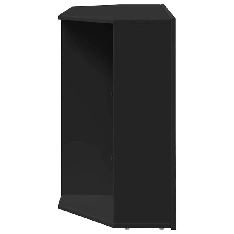 Casa si Gradina - Mobilier - Comode si corpuri - Comode - Sifonier LED pentru TV coltar Pe perete Negru 101 x 40 x 68 cm - Infinity.ro