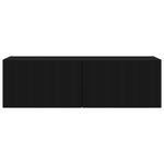 Casa si Gradina - Mobilier - Comode si corpuri - Comode - Dulap TV de perete Negru 60 x 31 x 29.5 cm Lemn compozit - Infinity.ro
