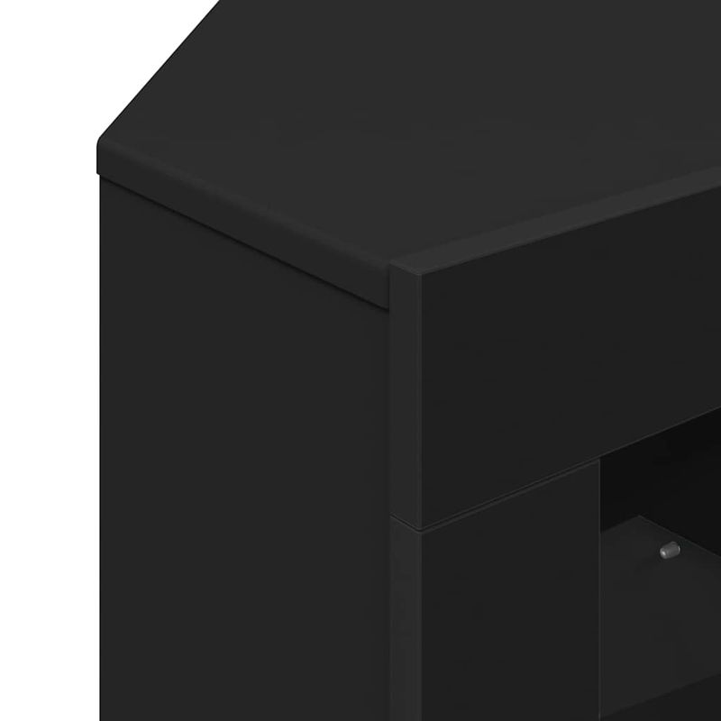 Casa si Gradina - Mobilier - Comode si corpuri - Comode - Sifonier LED pentru TV coltar Pe perete Negru 101 x 40 x 68 cm - Infinity.ro