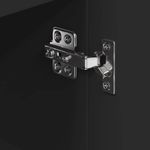 Casa si Gradina - Mobilier - Comode si corpuri - Comode - Sifonier LED pentru TV coltar Pe perete Negru 101 x 40 x 68 cm - Infinity.ro