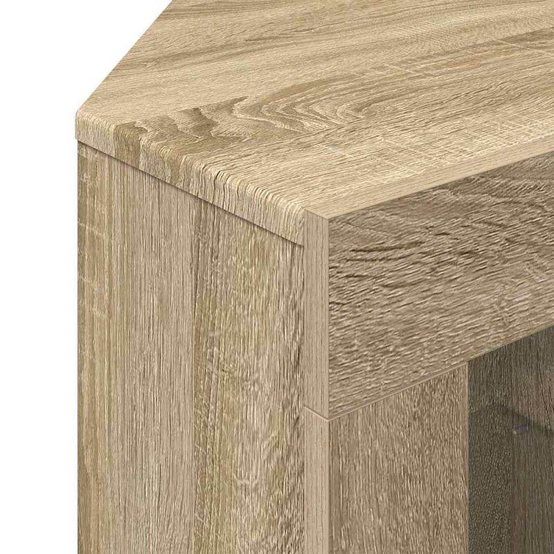 Casa si Gradina - Mobilier - Comode si corpuri - Comode - Sifonier LED pentru TV coltar Stejar Sonoma 102 x 40 x 68 cm - Infinity.ro
