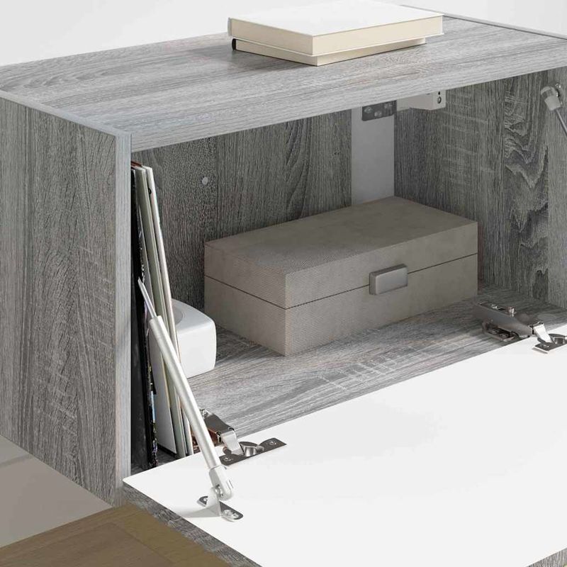 Casa si Gradina - Mobilier - Comode si corpuri - Comode - Dulap TV de perete Gri Sonoma 60 x 31 x 29.5 cm Lemn compozit - Infinity.ro