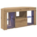 Casa si Gradina - Mobilier - Comode si corpuri - Comode - Sifonier LED pentru TV coltar Stejar Artizanal 108 x 40 x 50 cm - Infinity.ro
