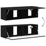 Casa si Gradina - Mobilier - Comode si corpuri - Comode - Dulap TV de perete Negru 60 x 31 x 29.5 cm Lemn compozit - Infinity.ro