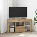 Casa si Gradina - Mobilier - Comode si corpuri - Comode - Sifonier LED pentru TV coltar Stejar Artizanal 108 x 40 x 50 cm - Infinity.ro