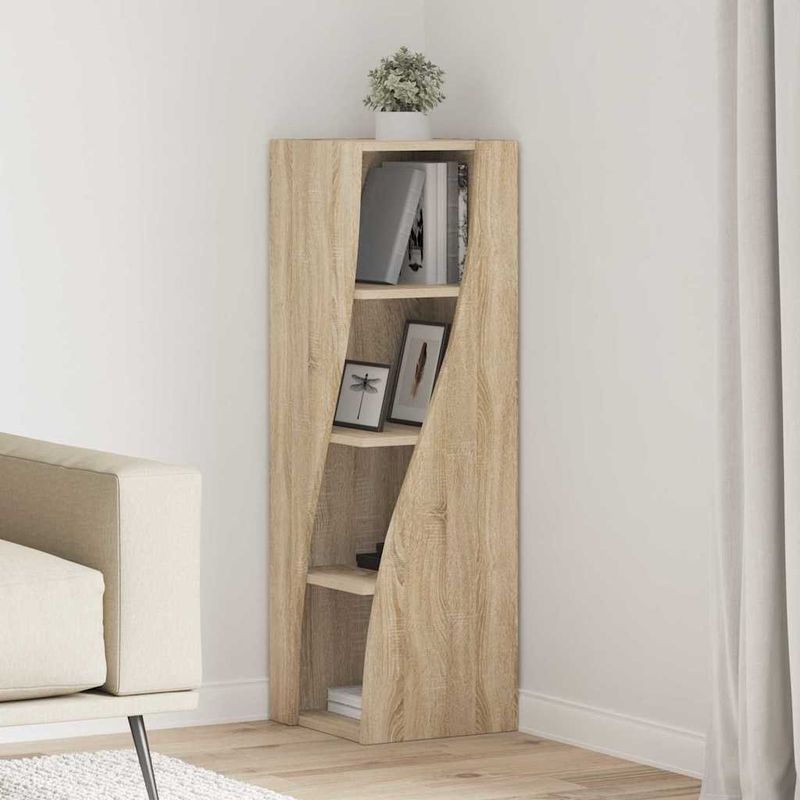Casa si Gradina - Mobilier - Dulapuri si sifoniere - Dulapuri - Dulap de colt Alb 32x32x102cm Lemn compozit - Infinity.ro