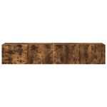 Casa si Gradina - Mobilier - Comode si corpuri - Comode - Dulap TV de perete 2 pcs Stejar fumuriu 60 x 31 x 29.5 cm - Infinity.ro