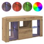Casa si Gradina - Mobilier - Comode si corpuri - Comode - Sifonier LED pentru TV coltar Stejar Artizanal 108 x 40 x 50 cm - Infinity.ro