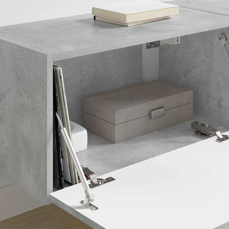 Casa si Gradina - Mobilier - Comode si corpuri - Comode - Dulap TV de perete 2 pcs Beton 60 x 31 x 29.5 cm Lemn compozit - Infinity.ro