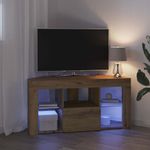 Casa si Gradina - Mobilier - Comode si corpuri - Comode - Sifonier LED pentru TV coltar Stejar Artizanal 108 x 40 x 50 cm - Infinity.ro