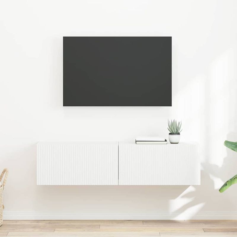 Casa si Gradina - Mobilier - Comode si corpuri - Comode - Dulap TV de perete 2 pcs Alb 60 x 31 x 29.5 cm Lemn compozit - Infinity.ro