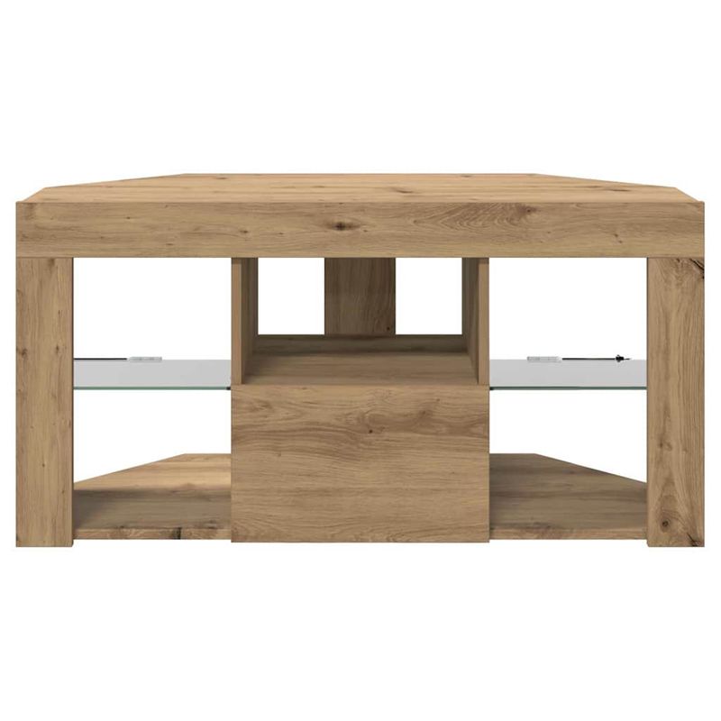 Casa si Gradina - Mobilier - Comode si corpuri - Comode - Sifonier LED pentru TV coltar Stejar Artizanal 108 x 40 x 50 cm - Infinity.ro
