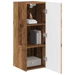 Casa si Gradina - Mobilier - Comode si corpuri - Comode - Dulap TV de perete Pe perete 2 pcs Lemn Vechi 30 x 31 x 80 cm - Infinity.ro