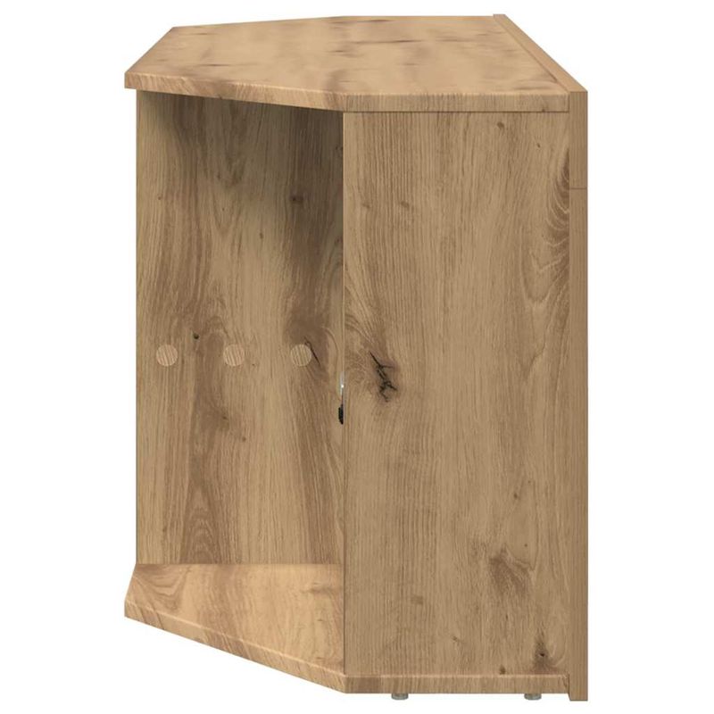 Casa si Gradina - Mobilier - Comode si corpuri - Comode - Sifonier LED pentru TV coltar Stejar Artizanal 108 x 40 x 50 cm - Infinity.ro