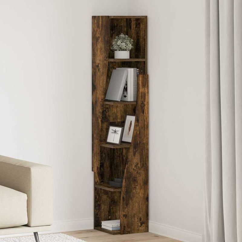 Casa si Gradina - Mobilier - Dulapuri si sifoniere - Dulapuri - Dulap de colt Alb 27,5x27x140cm Lemn compozit - Infinity.ro
