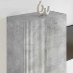 Casa si Gradina - Mobilier - Comode si corpuri - Comode - Dulap TV de perete Pe perete Gri din beton 59,5 x 31 x 100 cm - Infinity.ro