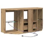 Casa si Gradina - Mobilier - Comode si corpuri - Comode - Sifonier LED pentru TV coltar Stejar Artizanal 108 x 40 x 50 cm - Infinity.ro