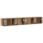 Casa si Gradina - Mobilier - Comode si corpuri - Comode - Dulap TV de perete Pe perete 2 pcs Lemn Vechi 60 x 31 x 29.5 cm - Infinity.ro