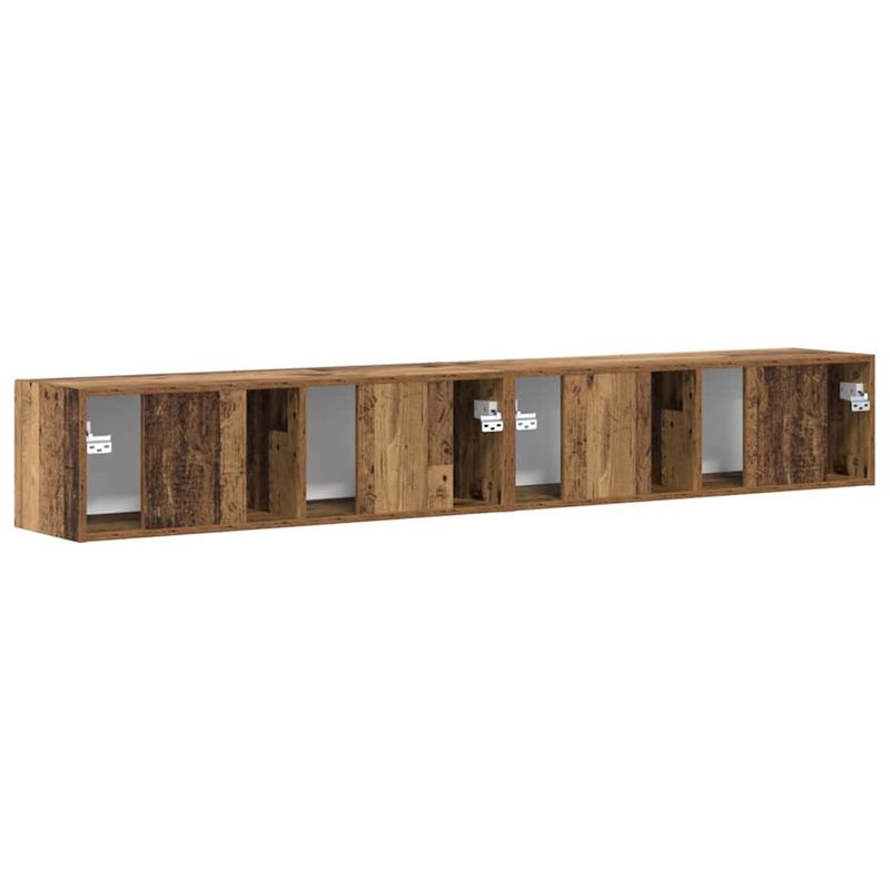 Casa si Gradina - Mobilier - Comode si corpuri - Comode - Dulap TV de perete Pe perete 2 pcs Lemn Vechi 60 x 31 x 29.5 cm - Infinity.ro