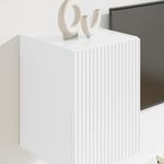 Casa si Gradina - Mobilier - Comode si corpuri - Comode - Dulap TV de perete Pe perete 2 pcs Alb Lucios 30 x 31 x 40 cm - Infinity.ro