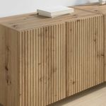 Casa si Gradina - Mobilier - Comode si corpuri - Comode - Dulap TV de perete Pe perete Stejar Artizanal 59,5 x 31 x 40 cm - Infinity.ro