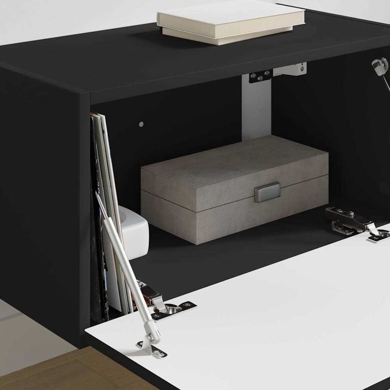 Casa si Gradina - Mobilier - Comode si corpuri - Comode - Dulap TV de perete Negru 60 x 31 x 29.5 cm Lemn compozit - Infinity.ro