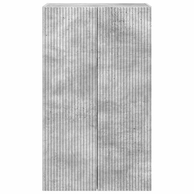 Casa si Gradina - Mobilier - Comode si corpuri - Comode - Dulap TV de perete Pe perete Gri din beton 59,5 x 31 x 100 cm - Infinity.ro