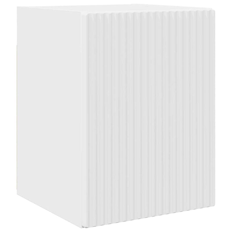 Casa si Gradina - Mobilier - Comode si corpuri - Comode - Dulap TV de perete Pe perete 2 pcs Alb Lucios 30 x 31 x 40 cm - Infinity.ro