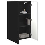 Casa si Gradina - Mobilier - Comode si corpuri - Comode - Dulap TV de perete Negru 59,5 x 31 x 100 cm Lemn compozit - Infinity.ro