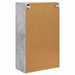 Casa si Gradina - Mobilier - Comode si corpuri - Comode - Dulap TV de perete Pe perete Gri din beton 59,5 x 31 x 100 cm - Infinity.ro