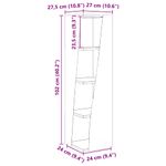 Casa si Gradina - Mobilier - Dulapuri si sifoniere - Dulapuri - Dulap de colt Alb 27,5x27x102cm Lemn compozit - Infinity.ro