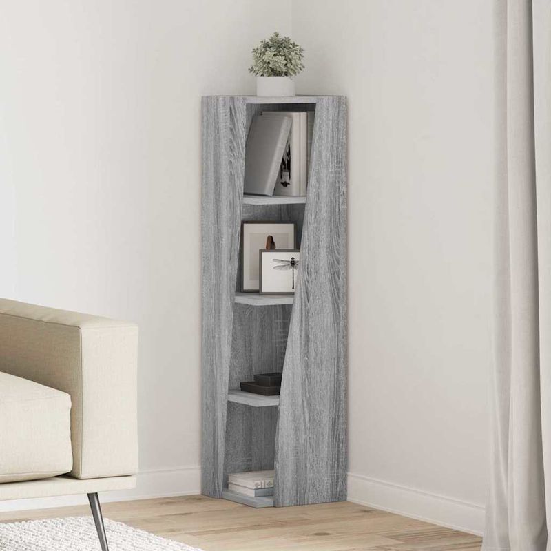 Casa si Gradina - Mobilier - Dulapuri si sifoniere - Dulapuri - Dulap de colt Alb 27,5x27x102cm Lemn compozit - Infinity.ro