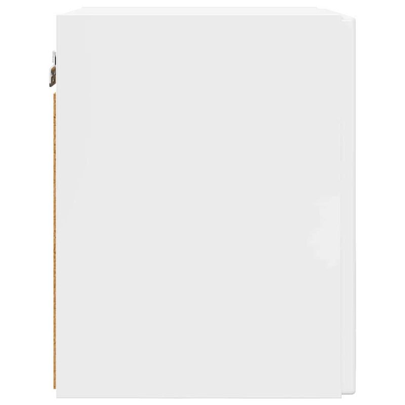 Casa si Gradina - Mobilier - Comode si corpuri - Comode - Dulap TV de perete Pe perete 2 pcs Alb Lucios 30 x 31 x 40 cm - Infinity.ro