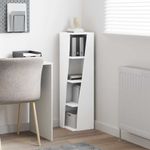 Casa si Gradina - Mobilier - Dulapuri si sifoniere - Dulapuri - Dulap de colt Alb 27,5x27x102cm Lemn compozit - Infinity.ro