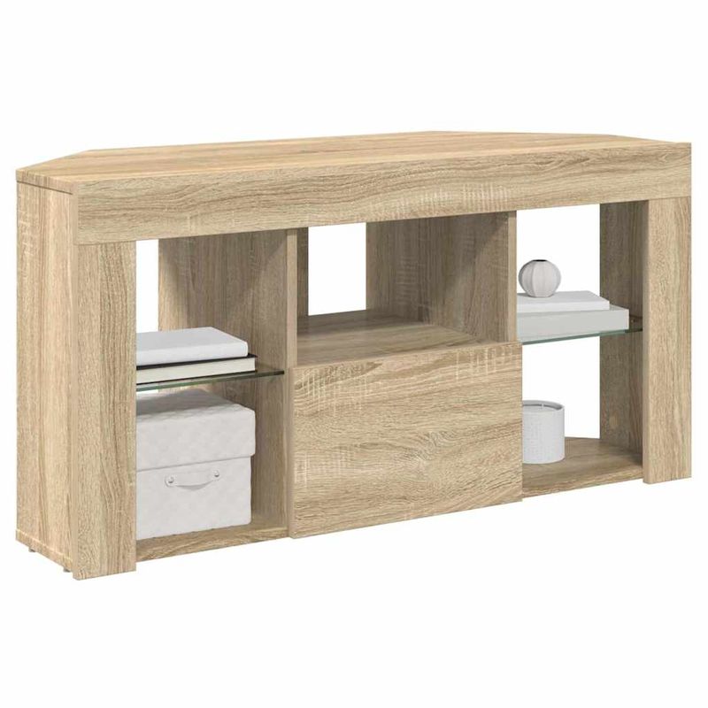 Casa si Gradina - Mobilier - Comode si corpuri - Comode - Sifonier LED pentru TV coltar Stejar Sonoma 102 x 40 x 50 cm - Infinity.ro