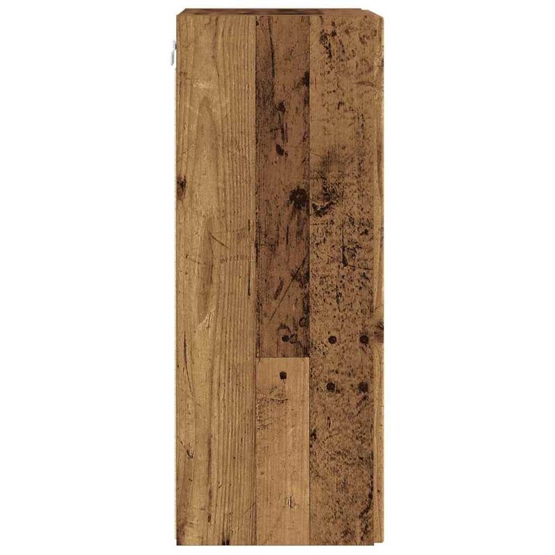 Casa si Gradina - Mobilier - Comode si corpuri - Comode - Dulap TV de perete Pe perete 2 pcs Lemn Vechi 30 x 31 x 80 cm - Infinity.ro