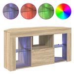 Casa si Gradina - Mobilier - Comode si corpuri - Comode - Sifonier LED pentru TV coltar Stejar Sonoma 102 x 40 x 50 cm - Infinity.ro