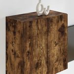 Casa si Gradina - Mobilier - Comode si corpuri - Comode - Dulap TV de perete Pe perete Stejar fumuriu 59,5 x 31 x 60 cm - Infinity.ro