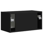 Casa si Gradina - Mobilier - Comode si corpuri - Comode - Dulap TV de perete Negru 60 x 31 x 29.5 cm Lemn compozit - Infinity.ro