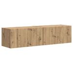Casa si Gradina - Mobilier - Comode si corpuri - Comode - Dulap TV de perete 2 pcs Stejar artizanal 60 x 31 x 29.5 cm - Infinity.ro