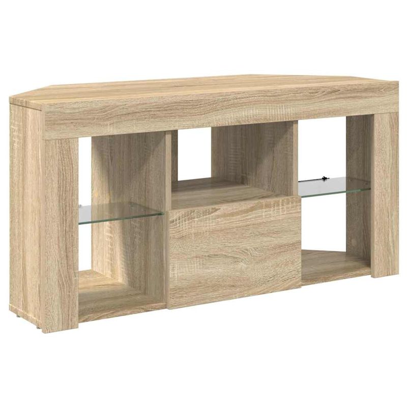 Casa si Gradina - Mobilier - Comode si corpuri - Comode - Sifonier LED pentru TV coltar Stejar Sonoma 102 x 40 x 50 cm - Infinity.ro